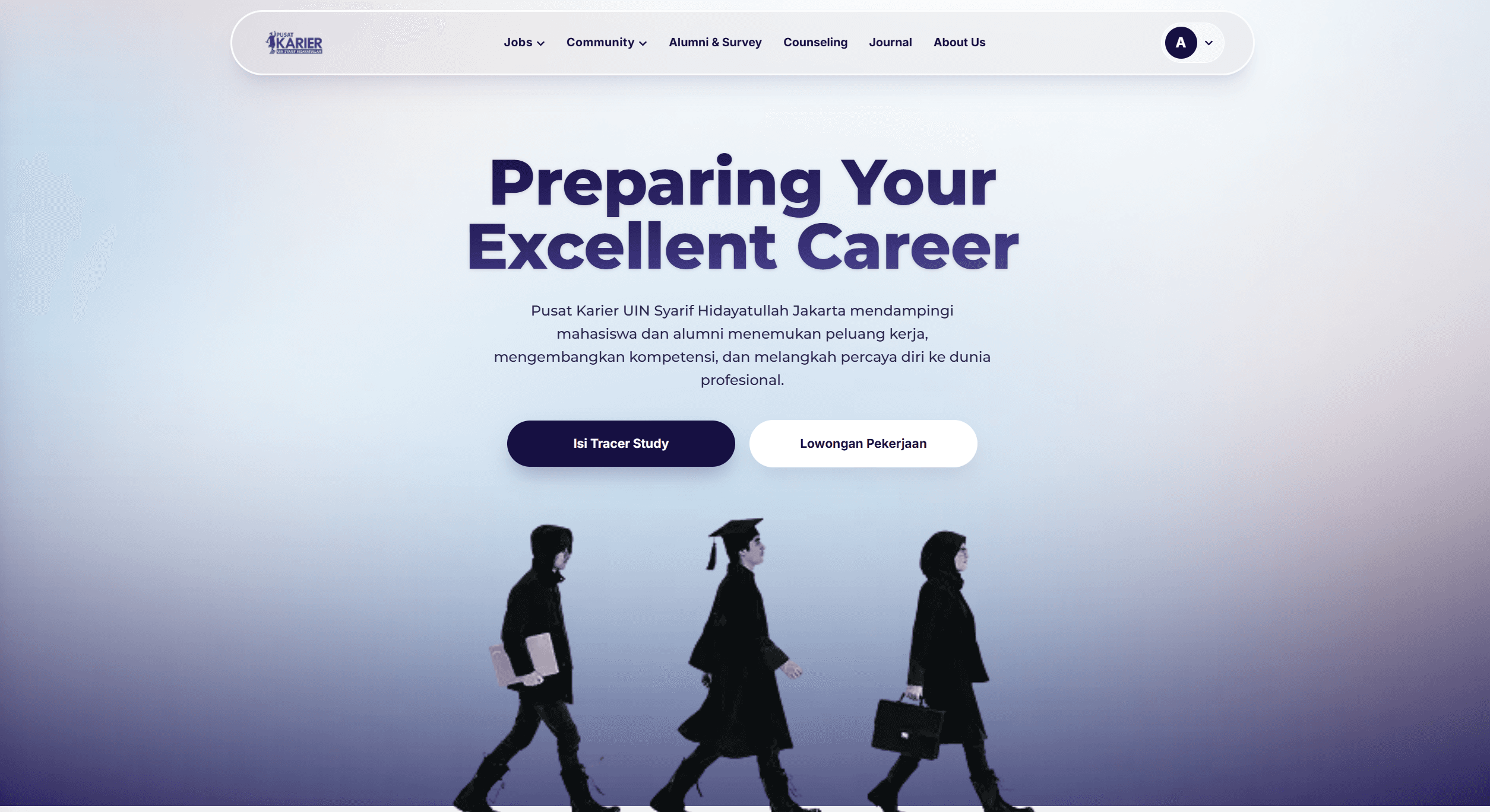Preview Web Pusat Karir UIN Jakarta